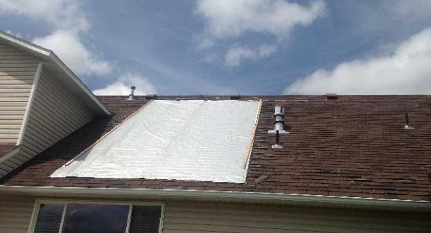 Roof Repair Before